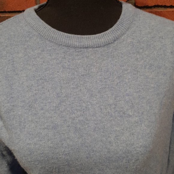 Camicissima Womans Blue Cashmere Merino Wool Blend Sweater – Luxe Cozy - Picture 2 of 7